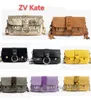 Sac Zadig Voltaire Chaînes ZV Rivet Bags Crocodile Leather Canvas Designer Wings Diamond-repassage Femme Suede Sac à bandoulière Rivet Sac à main Crossbody Purse 3 taille Neuf