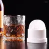 Bakning Mögel Ice Hockey Mold Single Hole Whisky Round Big Silicone genomskinlig Tray Hushåll Summer Beverage Selection Bar Kitchen Tools Tools