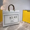 Fendace Bolsa Tote Grande Bolsa Feminina Sunshine Totes Bolsas de Ombro Compras Femininas Designer F Bolsas de Luxo Bolsas Transversais