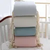 Bed Rails Cotton Soft Texture Infant Crib Liner Detachable Washable Onepiece Bumper Protector Around Cushion Born Bedding 230715