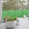 装飾的な花50x300cm人工アイビーヘッジグリーンリーフフェンスパネルホームアウトドアガーデンバルコニーの装飾のためのフェイクプライバシースクリーン