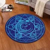 Carpets Witchcraft Supplies Printed Round Carpet Children's Living Room Mat Floor Mat Yoga Bedroom Chair Non Slip Mat New Year Gift R230717