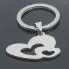 مفاتيح Heart Charm keychain قائمة Love Family Keyring Jewelry for Drop yp7038