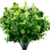 Piante artificiali Arbusti di bosso finto Confezione da 6 Fogliame verde finto realistico con 42 steli per giardino Patio Cortile Matrimonio Offi1213P