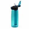 Bouilloire d'eau de bouteille de système de filtration d'épurateur d'eau avec le filtre, bouteille d'eau portative, pour l'urgence extérieure de survie de camping