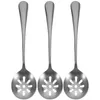 Servis uppsättningar Colander Daily Use Serving Spoons återanvändbara slitsredskap Rostfritt stål ergonomiskt