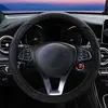 Capas de volante protetor universal antiderrapante envoltório respirável de fibra de carbono acessórios de estilo de carro