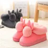 New Fashion Autumn Winter Cotton Slippers Rabbit Ear Home Indoor Slippers Winter Warm Shoes Womens Cute Plus L230704