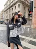 Giacche da donna Coreano Streewear Chic Cappotto patchwork in pizzo Donna Casual manica lunga Autunno Gotico allentato Harajuku Abbigliamento donna Blazer