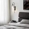 Duvar lambaları Oulala Çağdaş Pirinç LED Işık Yaratıcı Basitlik Altın İç Cam Sconce Ev Yatak Odası Başucu
