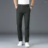 Pantalon homme printemps été droit décontracté affaires Invisible Double fermetures éclair entrejambe ouvert couleur unie pantalon vêtements grande taille