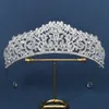 Altın renk barok taç gelin düğün taç rhinestone kafa bandı kadın headdress noiva saç aksesuarları diademe couronne mariage l230704