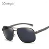 Sunglasses DANKEYISI Brand Men Polarized Big Vintage Glasses De Sol Lunette Gozluk