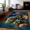 Carpets Personality Lion Tiger Pattern Living Room Carpet Home Bedroom Carpet Corridor Bathroom Anti-slip Mat Interior Door Mat Alfombra R230717