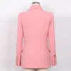 Kvinnors kostymer S-XXL svartvitt kaki rosa högkvalitativ kostym grön fruktkrage pendlare kappa blazer