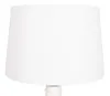 Lampy stołowe Better Homes Ogrody Białe żebrowane ceramiczne 25,5 "chwytanie i lampka z cieniem