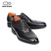 Oxford Oom Saviano Dress Fashion Business Handmade Office Designer Eleged Echt lederen schoenen Men Origineel