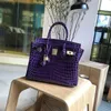 Luxurys in pelle Platinum borsetta in Platinum Modello di coccodrillo di fascia alta francese Borsa reale Crocodile Borsa da donna Campione ad alta capacità con una spalla inclinata