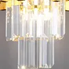 Lustres personnalité moderne luxe or lumière lustre en cristal salle à manger chambre chevet décoration lampes Bar café boutique