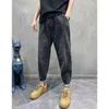 Mannen Jeans Hip Hop Cargo Broek Mannen Mode Toevallige Joggers Broek Vintage Streetwear Denim Plus Size 2023 S10