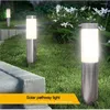 Outdoor Solar Tuinverlichting Waterdichte RVS Pathway Pijler Licht Binnenplaats Patio Villa Landschap Gazon Lampen