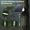 Other Electronics Outdoor 4W Solar Panel 5V Built-in 18650 Replaceable Battery Waterproof Solar Power Panel Type-c USB Charged For Security Camera 230715