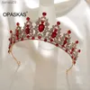 Crystal Wedding Tiaras Hairband For Women Luxury Girls Party Crowns Queen Diadem Headpiece Bridal Tiara Headdress Hair Jewelry L230704