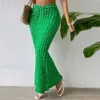 NEW Designer Sexy Bubble Skirt Summer Women High Waist Bodyocn Long Skirts Casual Solid Y2k Holidays Beach Wear Bulk Wholesale Clothes 10029