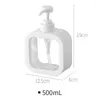 Dispenser di sapone liquido 300/500ml Dispenser da bagno Lozione ricaricabile Shampoo Supporto per gel doccia Bottiglia portatile da viaggio vuota per pompa da bagno