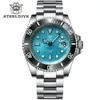 Relógios sd1953 turquesa dial aço inoxidável nh35 relógio steeldive 41mm steeldive marca de vidro safira masculino mergulhador relógios reloj hombre