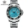 Montres SD1953 Cadran Turquoise En Acier Inoxydable NH35 Montre Steeldive 41mm Steeldive Marque Saphir Verre Hommes Diver Montres Reloj Hombre