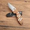 Top Quality C6813DN Survival Folding Knife 8Cr13Mov Satin Half Serration Blade G10/Steel Sheet Handle Outdoor EDC Pocket Knives with Retail Box