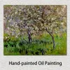 Campagne paysage toile Art pommiers en fleurs à Giverny Claude Monet peinture impressionniste Home Decor