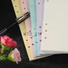 Notepads Notes Notebook Colorful Notebook Accessories A5 A6 Office Solid Color Planner Inners Filler Papers 40 sheet/ Set Inside x0715