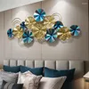 Vägg klistermärken europeiska smidesjärn blomma hängande hänge hem vardagsrum bakgrund väggmålning dekoration el 3d klistermärke hantverk