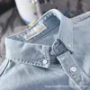 Camicie casual da uomo EIIGSSG Camicia di jeans primaverili 3 colori Manica lunga Cotone Slim Fit Cowboy Maschile Top Abbigliamento di marca