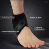 Racing Jackets Sport Ankle Support Brace Elastic High Protect Guard Band Safety Running Basketball Fitness Foot Heel Wrap Bandage