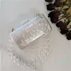 Evening Bags Pearlescent Marble Acrylic Vintage Women Messenger Elegant Clutch Party Prom Handbags Purses