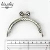Bag Parts Accessories KISSDIY 10PCS 85cm Colorful crystal bead Metal Purse Frame semicircle silver lace Coin kiss clasp lock Free 230717