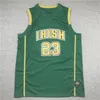 St. Vincent Mary High School Irish High LeBron James basketbalshirt Throwback goud wit groen maat S-XXL