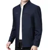 Giacche da uomo Mens Business Spring Solid Jacket Maschile Slim Fit Capispalla Uomo Zip Up Sottile Abbigliamento stile coreano