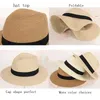 Bérets concepteur large bord plage chapeau de soleil naturel Panama femmes été doux en forme Fedora voyage UPF50 UV Protection paille