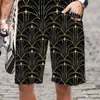 Shorts Masculino Homem Animal Estampa de Leopardo Padrão de Natação Harajuku Confortável Praia Streetwear Legal Secagem Rápida Roupas Masculinas Maiô