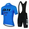 Rowerowe koszulki setki BH Burgs Bike Team 2023 Summer Men Set Set Odzież drogowa MTB Sprzęt Maillot Ciclismo Mundlid 230717