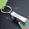 Keychains 1Pc Novelty Souvenir Metal Skateboard Key Chain Keyring Creative Gifts Ring Stainless Steel Car Bag Chains