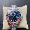 ZP 남성용 시계 GMT II-126710 배트맨 17 색 40mm 세라믹 시계 반지 고급스러운 남성 기계 자동 움직임 손목 시계.