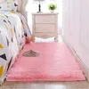 Mattor förtjockat tvättat silkeshår utan halva mattor vardagsrum soffbord filt sovrum sängmatta matta yoga mattor fast färg plysch R230717