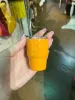 Mini copo de shot de sublimação de metal 2 onças com canudo para uísque e café expresso em cores diferentes com DIY 0717