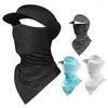 Motorcykelhjälmar unisex Sun Protection Ski Mask Cooling Full Face Cover Ice Silk Sunscreen Cycling Neck Gaiter för att rida utomhus camping