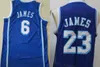 Vintage LeBron James Basketbol Forması 6 23 Men Retro St.